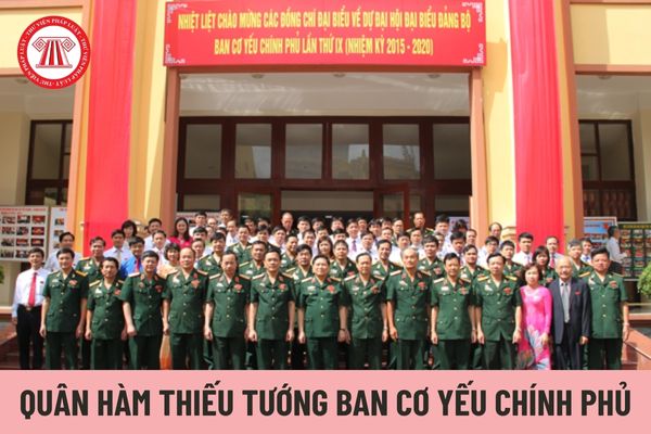 Nguyên tắc xếp lương đối với sĩ quan cấp bậc quân hàm Thiếu tướng thuộc Ban Cơ yếu Chính phủ là gì?