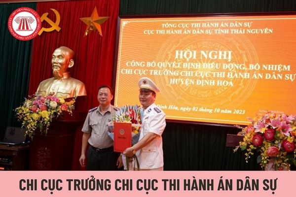 Phụ cấp chức vụ lãnh đạo của Chi Cục trưởng Chi cục Thi hành án dân sự có hệ số là bao nhiêu?