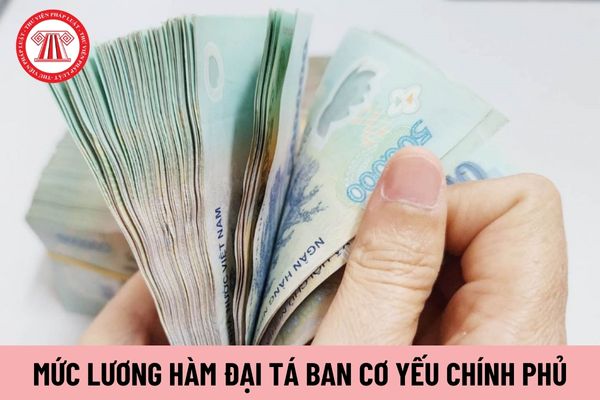 Mức lương hiện nay của cấp bậc quân hàm Đại tá thuộc Ban Cơ yếu chính phủ là bao nhiêu?