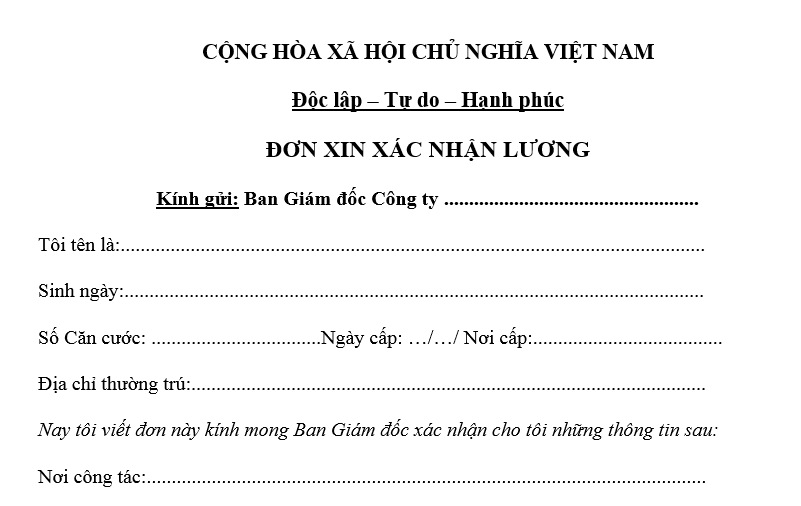 Tải mẫu xác nhận lương 3 tháng gần nhất File word chuẩn 2025 của công ty ở đâu?