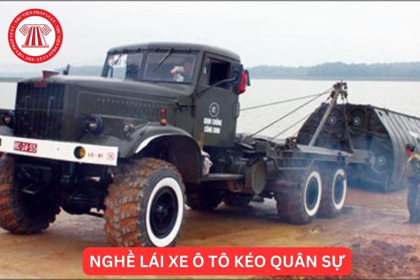 Nghề lái xe ô tô kéo của công nhân quốc phòng gồm bao nhiêu bậc trình độ kỹ năng nghề? 