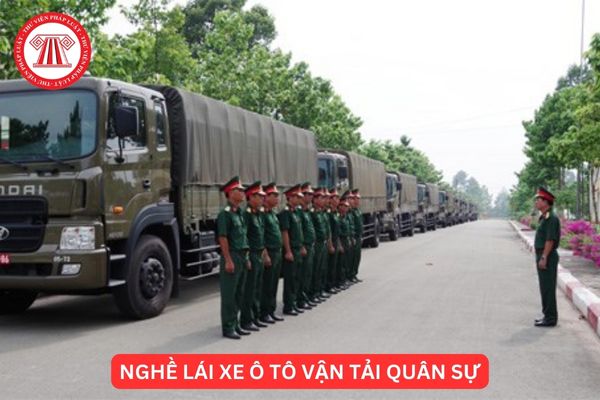 Nghề lái xe ô tô vận tải của công nhân quốc phòng gồm bao nhiêu bậc trình độ kỹ năng nghề? 