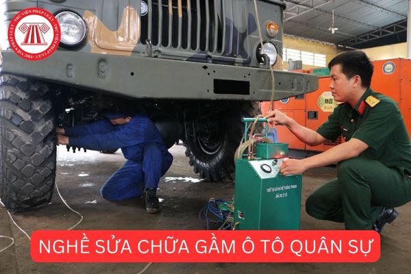 Nghề sửa chữa gầm ô tô của công nhân quốc phòng gồm bao nhiêu bậc trình độ kỹ năng nghề? 