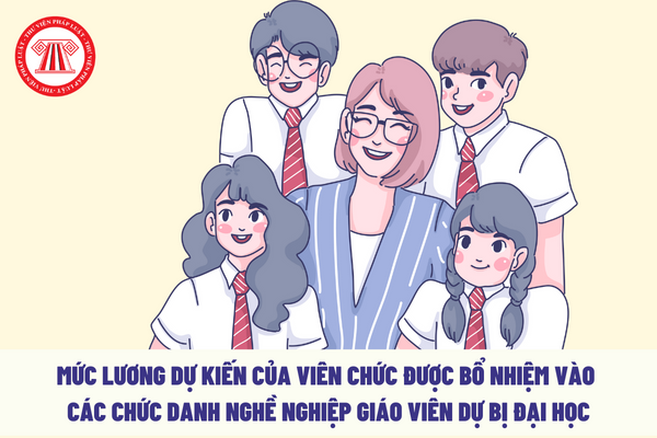 Mức lương dự kiến của viên chức được bổ nhiệm vào các chức danh nghề nghiệp giáo viên dự bị đại học bao nhiêu?