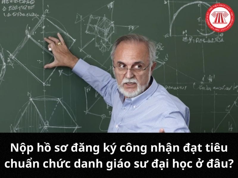 Nộp hồ sơ đăng ký công nhận đạt tiêu chuẩn chức danh giáo sư đại học ở đâu?