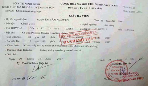 Hướng dẫn các cơ sở khám chữa bệnh tạo lập giấy ra viện Hướng Dẫn Các Cơ Sở Khám Chữa Bệnh Tạo Lập Giấy Ra Viện