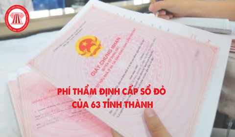 Read more about the article Phí thẩm định cấp sổ đỏ mới nhất 2023 của 63 tỉnh thành