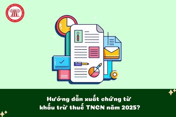 Hướng dẫn xuất chứng từ khấu trừ thuế TNCN năm 2025 mới nhất?