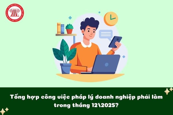 Tổng hợp công việc pháp lý doanh nghiệp phải làm trong tháng 12/2025?