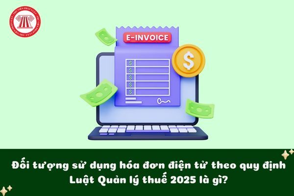 Đối tượng sử dụng hóa đơn điện tử theo quy định Luật Quản lý thuế 2025 là ai?