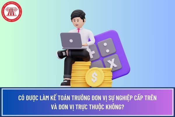 Có được làm kế toán trưởng đơn vị sự nghiệp cấp trên và đơn vị trực thuộc không? 