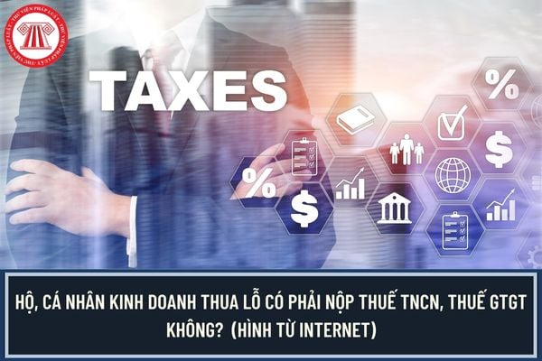 Hộ, cá nhân kinh doanh thua lỗ có phải nộp thuế TNCN, thuế GTGT không?