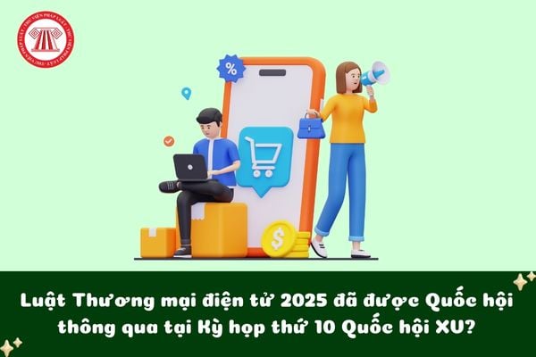 Luật Thương mại điện tử 2025 được Quốc hội thông qua chính thức từ ngày 10/12/2025?