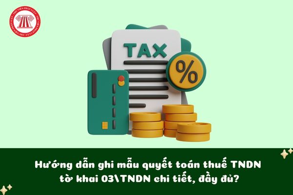 Hướng dẫn ghi mẫu quyết toán thuế TNDN tờ khai 03/TNDN chi tiết, đầy đủ?