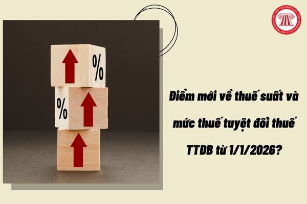 Điểm mới về thuế suất và mức thuế tuyệt đối thuế TTĐB từ 1/1/2026?