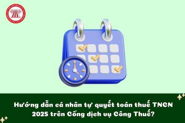 Hướng dẫn cá nhân tự quyết toán thuế TNCN 2025 trên Cổng dịch vụ Công Thuế?
