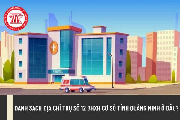 Danh sách địa chỉ trụ sở 12 BHXH cơ sở tỉnh Quảng Ninh ở đâu?