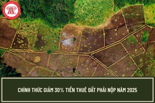 Chính thức giảm 30% tiền thuê đất năm 2025 theo Nghị định 230/2025/NĐ-CP?
