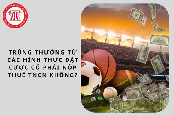 Trúng thưởng từ các hình thức đặt cược có phải nộp thuế TNCN không?
