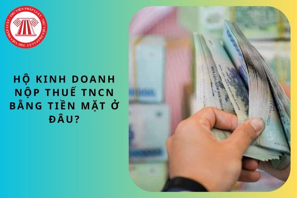 Hộ kinh doanh nộp thuế TNCN bằng tiền mặt ở đâu?