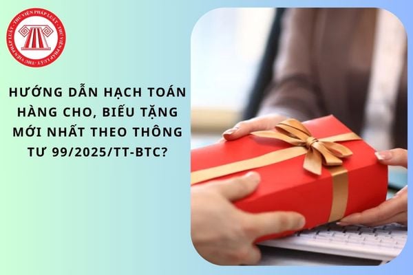 Hướng dẫn hạch toán hàng cho, biếu tặng mới nhất theo Thông tư 99/2025/TT-BTC?