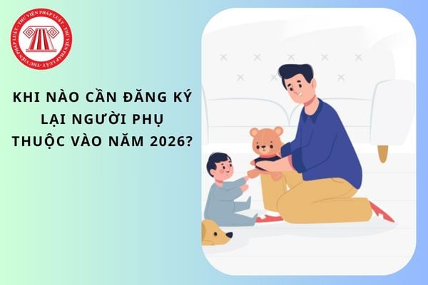 Khi nào cần đăng ký lại người phụ thuộc vào năm 2026?