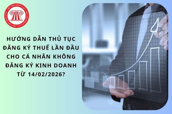 Hướng dẫn thủ tục đăng ký thuế lần đầu cho cá nhân kinh doanh không đăng ký kinh doanh từ 14/02/2026?
