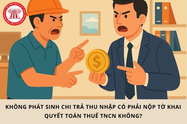 Không phát sinh chi trả thu nhập có phải nộp tờ khai quyết toán thuế TNCN không?