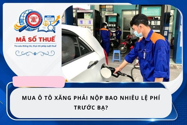 Mua ô tô xăng phải nộp bao nhiêu lệ phí trước bạ?