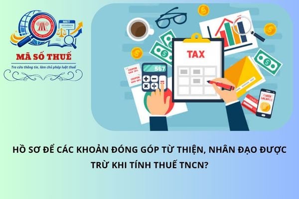 Hồ sơ để các khoản đóng góp từ thiện, nhân đạo được trừ khi tính thuế TNCN?