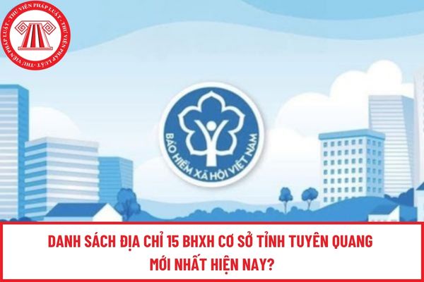 Danh sách địa chỉ 15 BHXH cơ sở tỉnh Tuyên Quang mới nhất hiện nay?