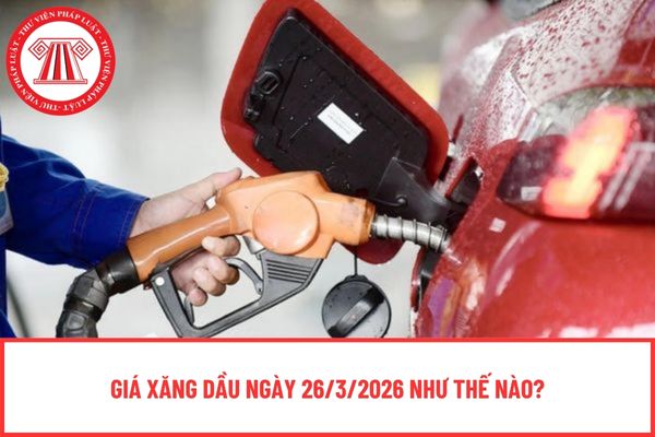 Giá xăng dầu ngày 26/3/2026 như thế nào?