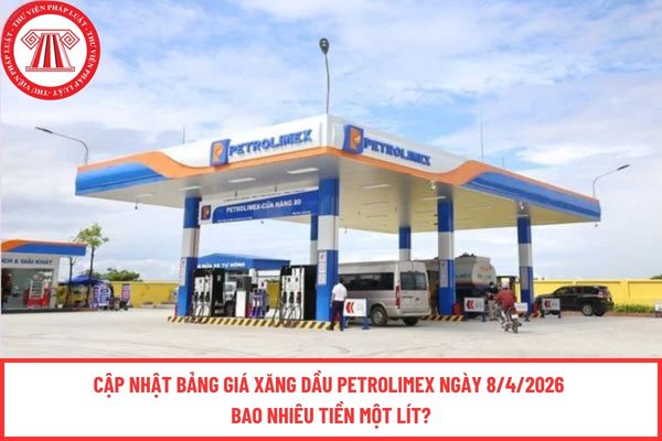 Cập nhật bảng giá xăng dầu Petrolimex ngày 8/4/2026 bao nhiêu tiền một lít?