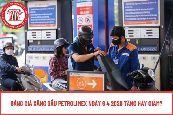 Bảng giá xăng dầu Petrolimex ngày 9 4 2026 tăng hay giảm?