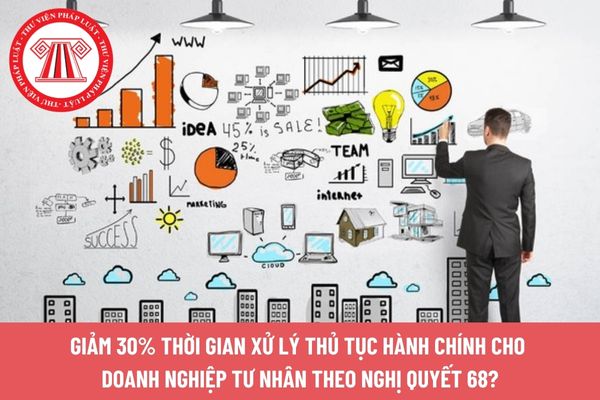 Giảm 30% thời gian xử lý thủ tục hành chính cho doanh nghiệp tư nhân theo Nghị quyết 68?
