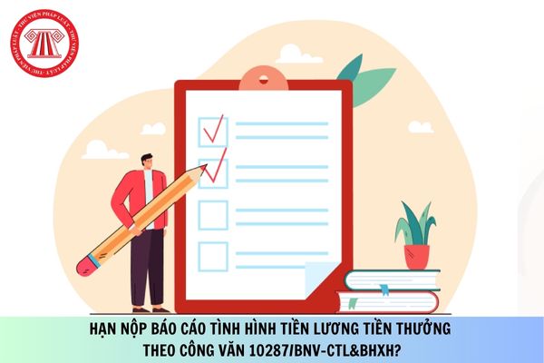 Hạn nộp báo cáo tình hình tiền lương tiền thưởng theo Công văn 10287/BNV-CTL&BHXH?