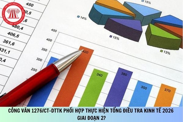 Công văn 1276/CT-DTTK phối hợp thực hiện Tổng điều tra kinh tế 2026 giai đoạn 2?