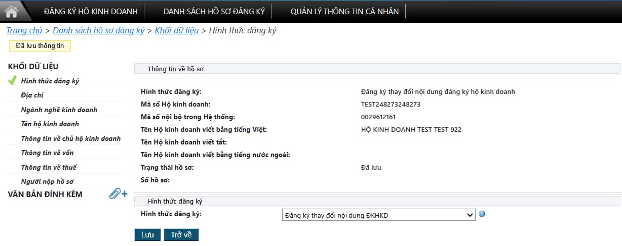 Hướng dẫn đăng ký thay đổi thông tin hộ kinh doanh trên hokinhdoanh ...
