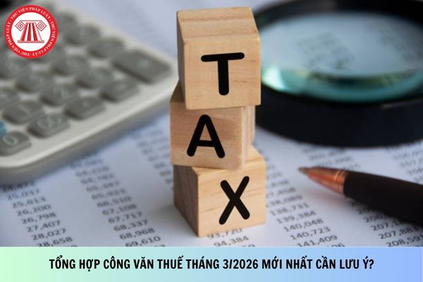 Tổng hợp công văn thuế tháng 3/2026 mới nhất cần lưu ý?