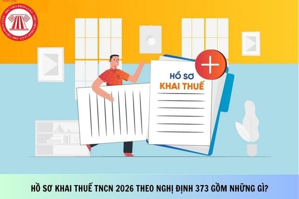 Hồ sơ khai thuế TNCN 2026 theo Nghị định 373 gồm những gì?
