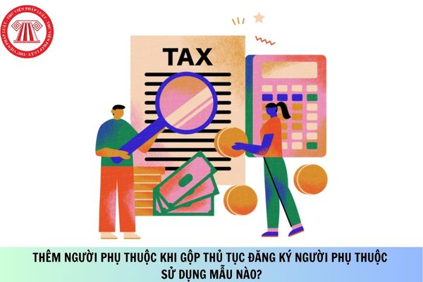 Thêm người phụ thuộc khi gộp thủ tục đăng ký người phụ thuộc sử dụng mẫu nào?