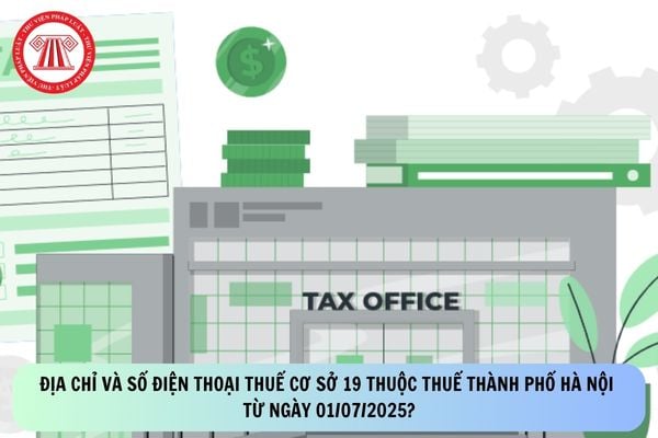 Địa chỉ và số điện thoại Thuế cơ sở 19 thuộc Thuế thành phố Hà Nội từ ngày 01/07/2025?