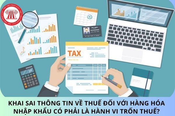 Khai sai thông tin về thuế đối với hàng hóa nhập khẩu có phải là hành vi trốn thuế?