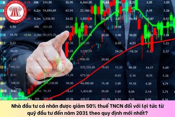 Nhà đầu tư cá nhân được giảm 50% thuế TNCN đối với lợi tức từ quỹ đầu tư đến năm 2031 theo quy định mới nhất?