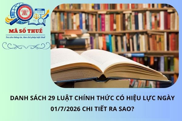 Danh sách 29 Luật chính thức có hiệu lực ngày 01/7/2026 chi tiết ra sao?