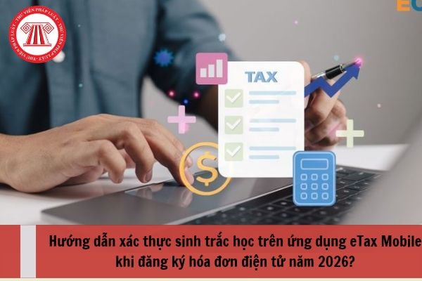 Hướng dẫn xác thực sinh trắc học trên ứng dụng eTax Mobile khi đăng ký hóa đơn điện tử năm 2026?