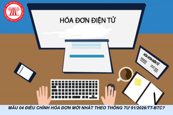 Mẫu 04 điều chỉnh hóa đơn mới nhất theo Thông tư 91/2026/TT-BTC?