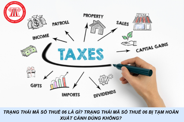 Trạng thái mã số thuế 06 là gì? Trạng thái mã số thuế 06 bị tạm hoãn xuất cảnh đúng không?
