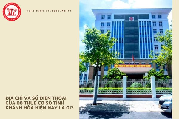 Địa chỉ và số điện thoại của 08 Thuế cơ sở tỉnh Khánh Hòa hiện nay là gì?
