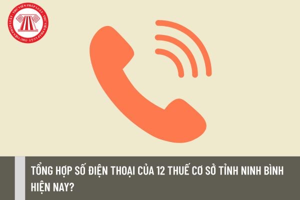 Tổng hợp số điện thoại của 12 Thuế cơ sở tỉnh Ninh Bình hiện nay?